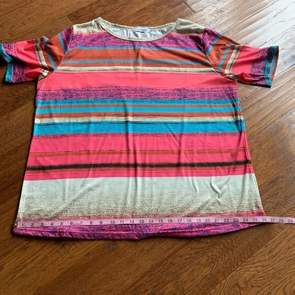 MissLook Multicolored Stripes T Shirt - Picture 8 of 10